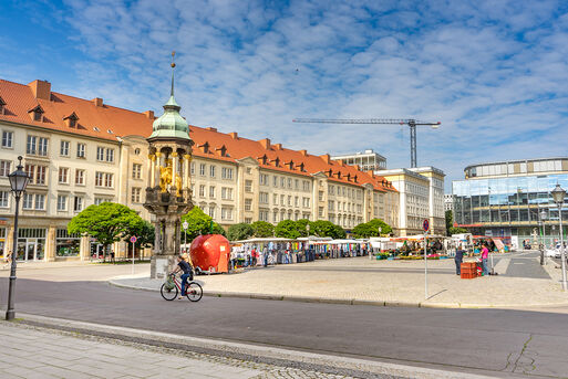 Alter Markt mit Altem Rathaus und Johanniskirche Alter Markt mit Altem Rathaus und Johanniskirche