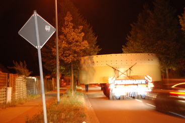 Bild vergrößern: Ist-Zustand: Die Gustav-Ricker-Sraße wird regelmäßig für Schwerlasttransporte genutzt.