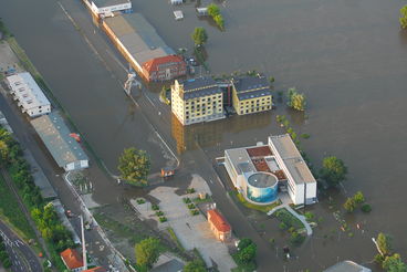 Bild vergrößern: Wissenschaftshafen Hochwasser 2013