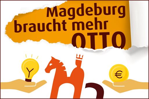 Logo und Slogan für den Verfügungsfonds der Kampagne Ottostadt Magdeburg
