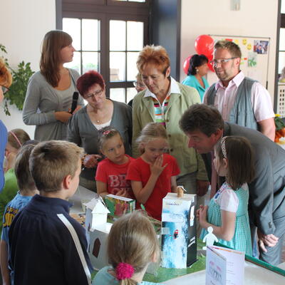 Oberbürgermeister Trümper bei der Kinderkonferenz im Alten Rathaus 2011