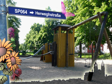 Bild vergrößern: SP064 Geräte- und Ballspielfläche Herweghstraße