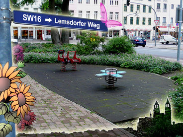 Bild vergrößern: SW016 Spielen am Weg Halberstädter Straße/Lemsdorfer Weg