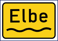 Die Elbe (in) between