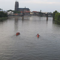 Paddeltour auf der Elbe