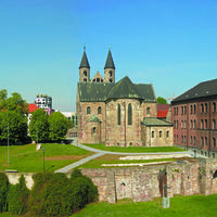 Panorama Schleinufer Magdeburg