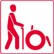 barrierefrei für Menschen mit Gehbehinderung