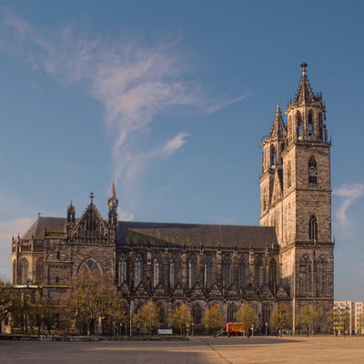 Magdeburger Dom im Morgenlicht [Foto von Uwe Graf - Fotolia]