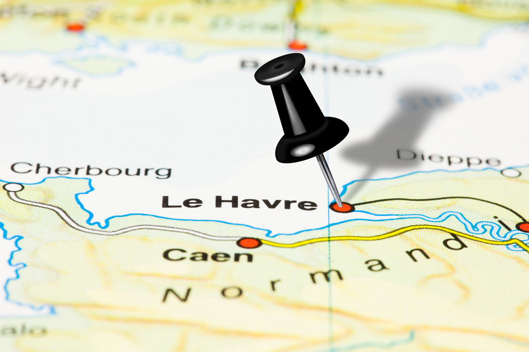Kartenausschnitt Le Havre Quelle: Fotolia tom-hanisch.de