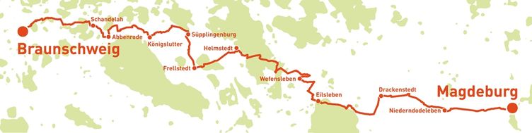 Städtepartnerschaftsradweg, Karte SPR