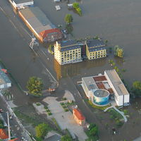 Wissenschaftshafen Hochwasser 2013