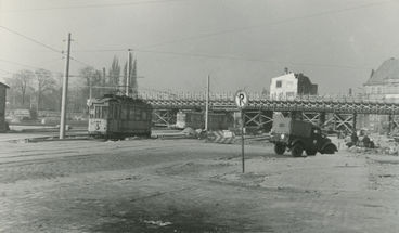 Bau der Westtangente 8. März 1974