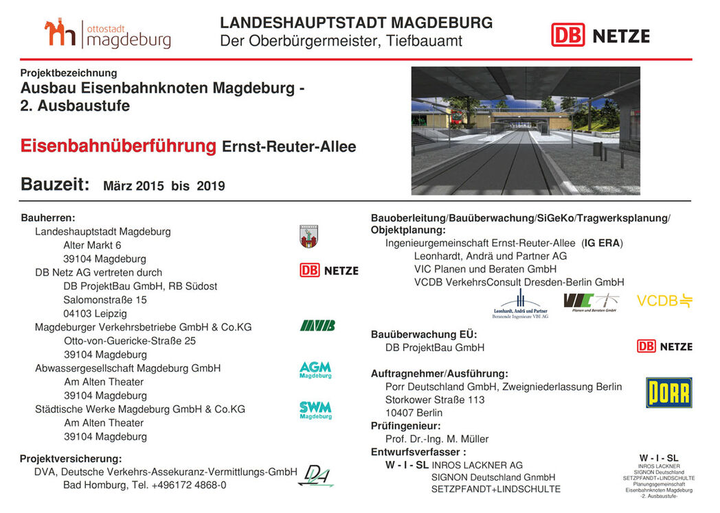 Projektdaten Eisenbahnberfhrung Ernst-Reuter-Allee