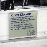 Gedenktafel für Klara Klemm