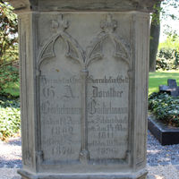 Inschrift des Grabmals der Familie Böckelmann
