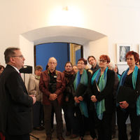 Bürgermeister und Beigeordneter für Finanzen und Vermögen, Klaus Zimmermann eröffnete die Ausstellung