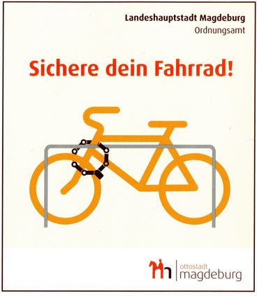 Bild vergrößern: Sichere dein Fahrrad