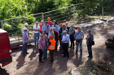 Baustellenführung an der Anna-Ebert-Brücke, 2016