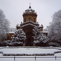 Kapelle Südfiedhof im Winter