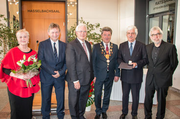 Gabriele Herbst, Andreas Schumann, Gerhard Glogowski, Dr. Lutz Trümper, Giselher Quast und Norbert Pohlmann