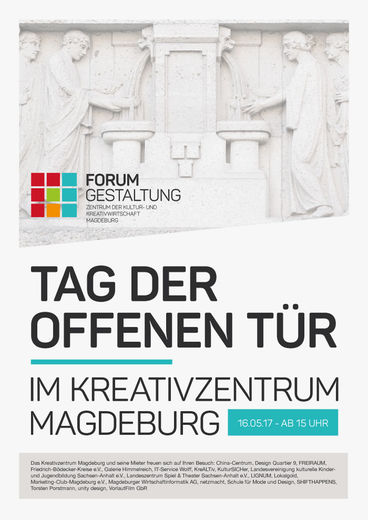 Bild vergrößern: Veranstaltungsflyer Tag der offenen Tür 16.5.17 Kreativzentrum