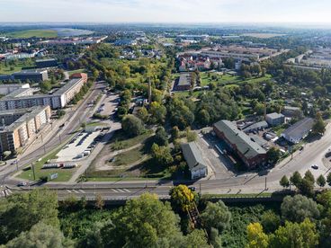 Bild vergrößern: Luftaufnahme vom Heumarkt, Oktober 2015