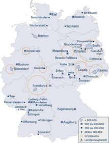 Bild vergrößern: SrV 2018: teilnehmende Stdte
