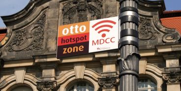 Bild vergrößern: Schild otto-Hotspot