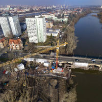 Flug über dem Werder