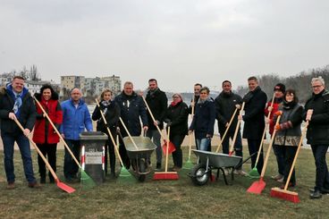 Teilnehmer der Aktion "Magdeburg putzt sich"