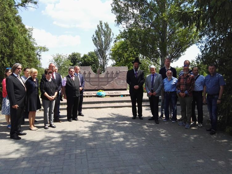 Gedenkveranstaltung am Mahnmal für die Opfer des Holocaust 