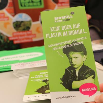 Der Flyer der Kampagne »Wir für Bio«. 