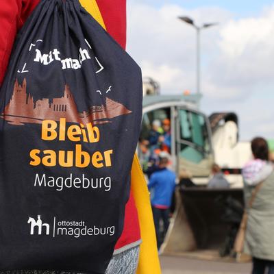Der Bleib-sauber-Beutel der Stadt Magdeburg