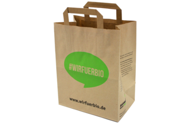 Bild vergrößern: #wirfuerbio Papiertte fr Bioabfall