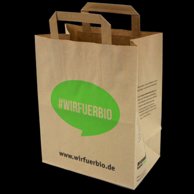 #wirfuerbio Papiertüte für Bioabfall