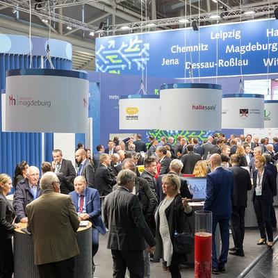 Expo Real 2018, Magdeburg präsentiert sich auf dem Stand der Metropolregion Mitteldeutschland