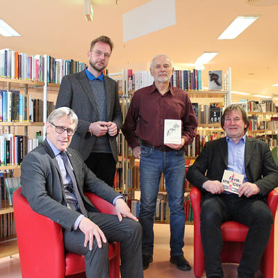 v.l.n.r.: Rainer Nitsche, Dr. Karsten Steinmetz, Ernst Paul Dörfler und Herbert Beesten