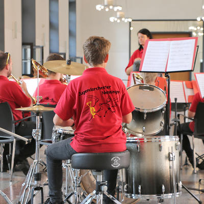 Jugendorchester Nenningen im Magdeburger Rathaus empfangen