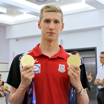 Doppeltes Gold für Florian Wellbrock im 1500m Freistil und 10km Freiwasser bei den Schwimmweltmeisterschaften in Gwangju.