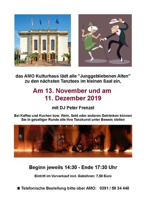 Tanztee für Senioren im AMO Magdeburg
