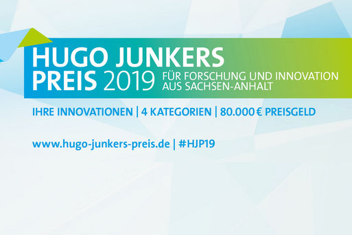 Grafik Hugo-Junkers-Preis  © Ministerium für Wirtschaft, Wissenschaft und Digitalisierung des Landes Sachsen-Anhalt