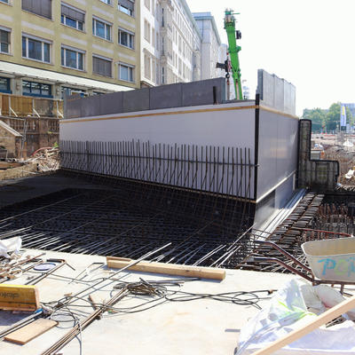 Bewehrungsarbeiten für das Tunnelportal Innenstadtseite, 05/2020