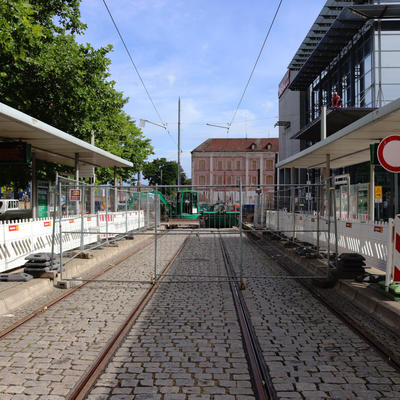 Die Haltestelle am Hauptbahnhof wird ab 27. August 2020 wieder in Betrieb gehen. 07/2020