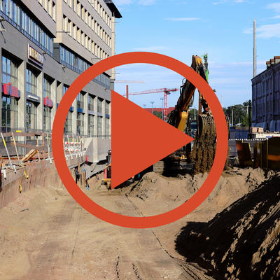 Video: Beginn Tunnelaushub Innenstadtseite 20.08.2020