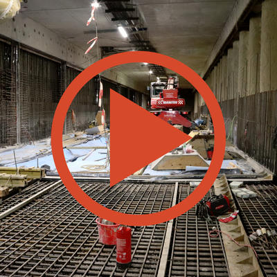 Video: Betonage der Tunnelsohle