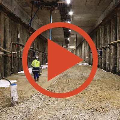 Video: Aushub im Osttunnel 26.11.2020