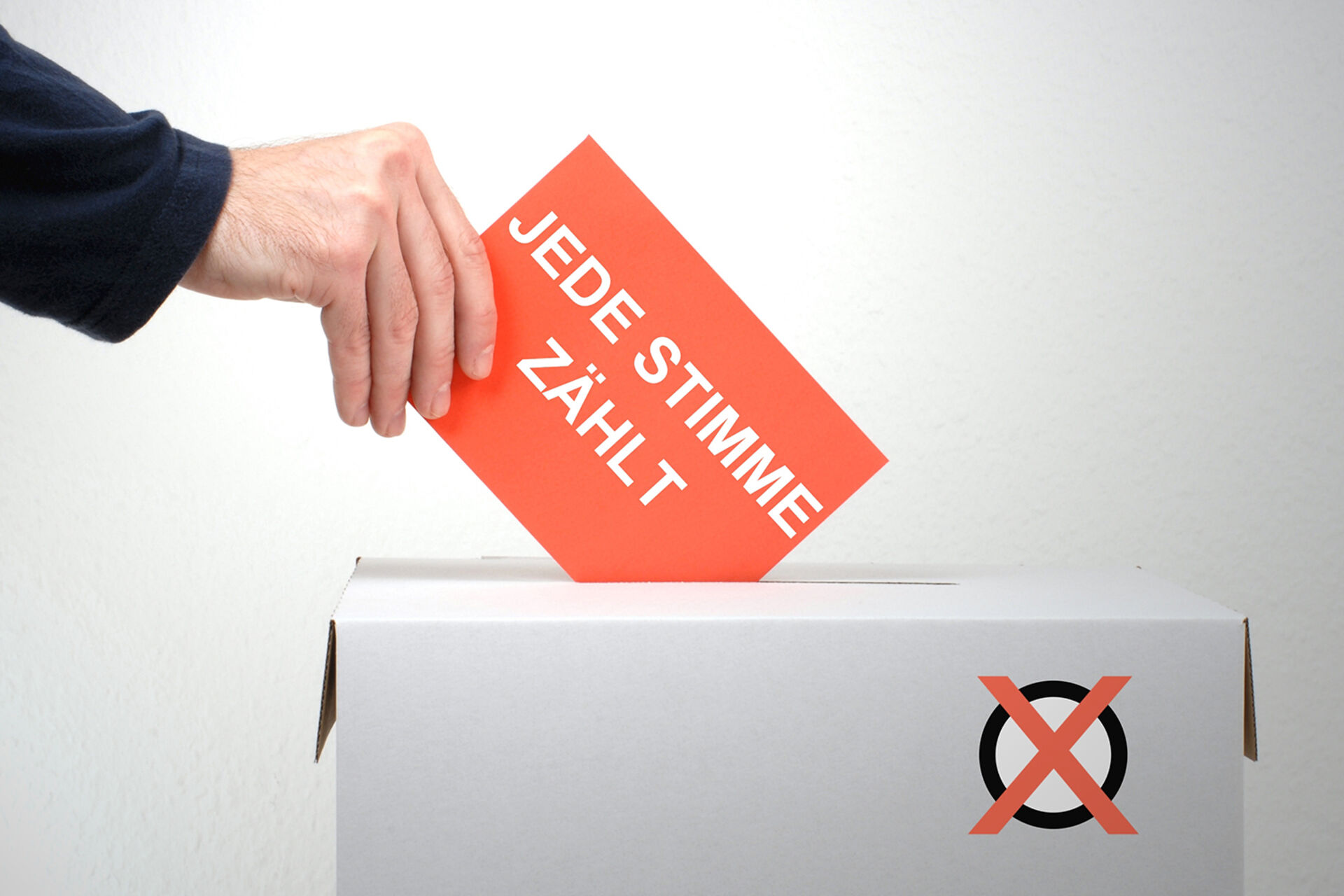 Wahlen, Stimmzettel "Jede Stimme zählt"