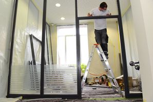 Bild vergrößern: Umbauarbeiten im Lesesaal des Stadtarchivs Magdeburg