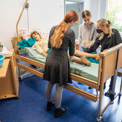 Praxisraum für die Ausbildung zur Pflegefachkraft in der BbS Beims Magdeburg