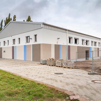 Sporthalle der neuen BbS Beims Magdeburg und für den Vereinssport Magdeburg